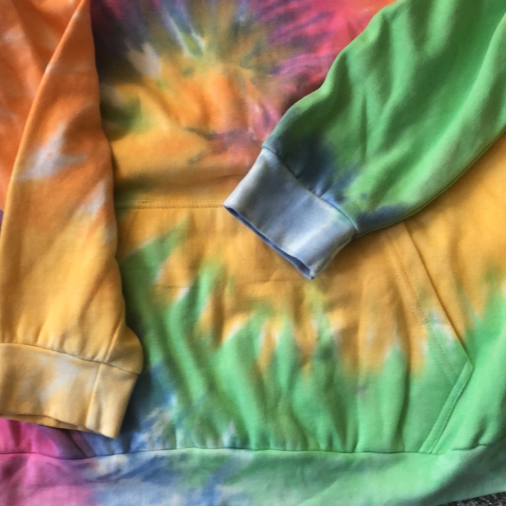#followme Tie Dye Pullover Hoodie for Men and Women Fleece Hooded Sweatshirt - Picture 5 of 5